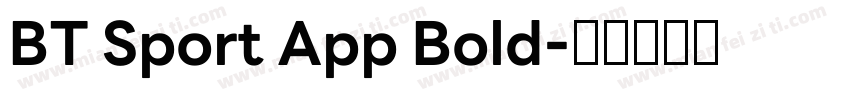 BT Sport App Bold字体转换
